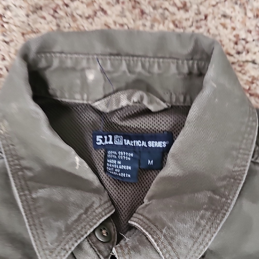 5.11 Tactical Olive Button-Up Shirt